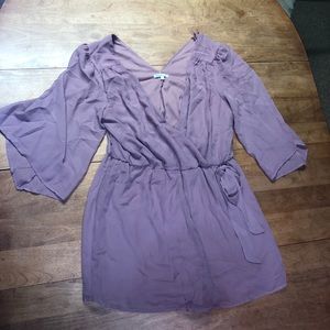 Charlotte Russe Sheer Half Sleeve Romper